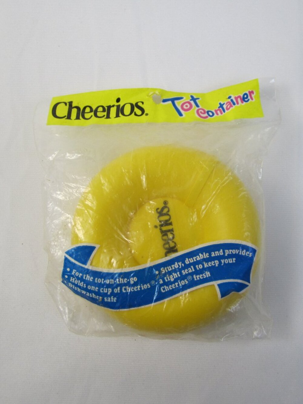 Cheerios Tot Yellow Container Vintage 1992 - Made in USA - New